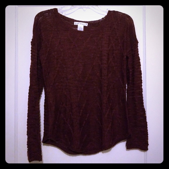 Say What? Sweaters - LAST CHANCE: Maroon Sweater